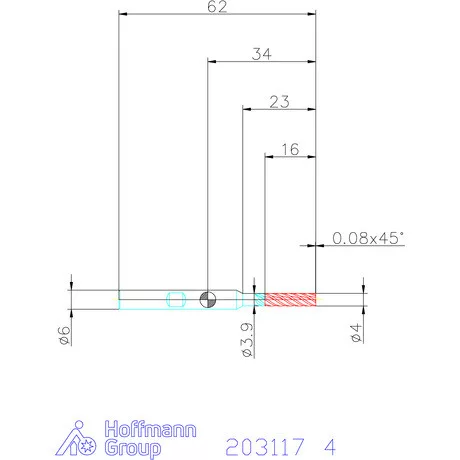 Garant Garant Master INOX VHM maró forgácstörőkkel TPC 4 mm