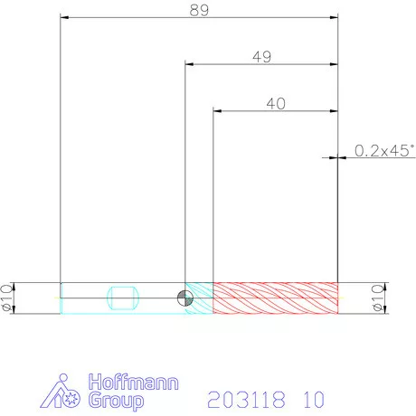 Garant Garant Master INOX VHM maró forgácstörőkkel TPC 10 mm