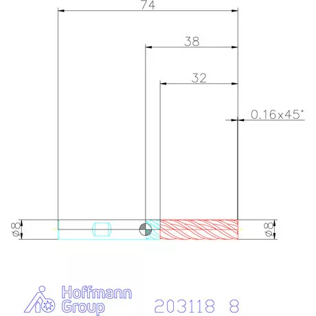 Garant Garant Master INOX VHM maró forgácstörőkkel TPC 8 mm