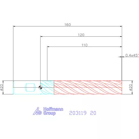 Garant Garant Master INOX VHM maró forgácstörőkkel TPC 20 mm