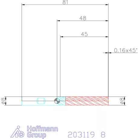 Garant Garant Master INOX VHM maró forgácstörőkkel TPC 8 mm