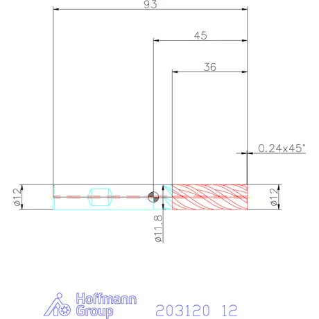 Garant Garant Master INOX VHM maró forgácstörővel és belső hűtéssel TPC 12 mm