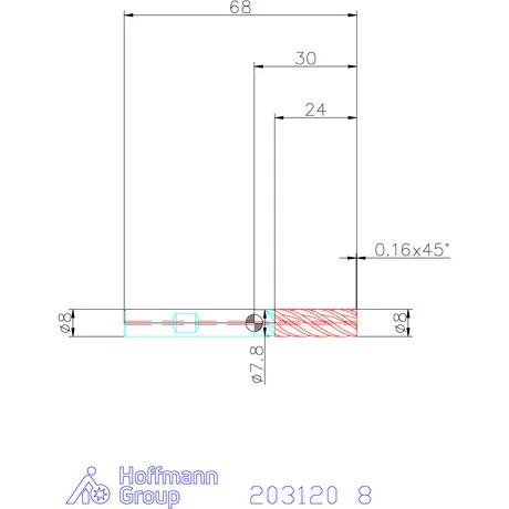 Garant Garant Master INOX VHM maró forgácstörővel és belső hűtéssel TPC 8 mm