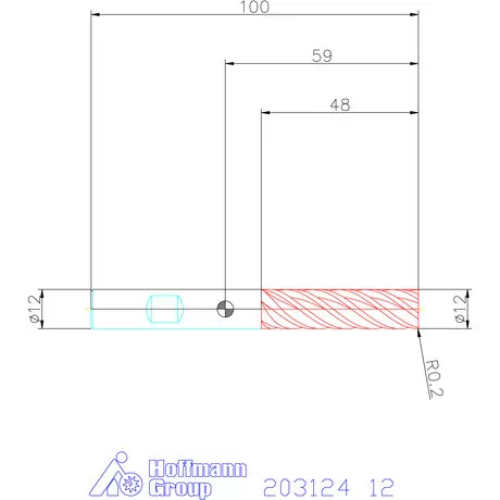 Garant Garant Master Titan VHM maró több forgácstörővel TPC 12 mm