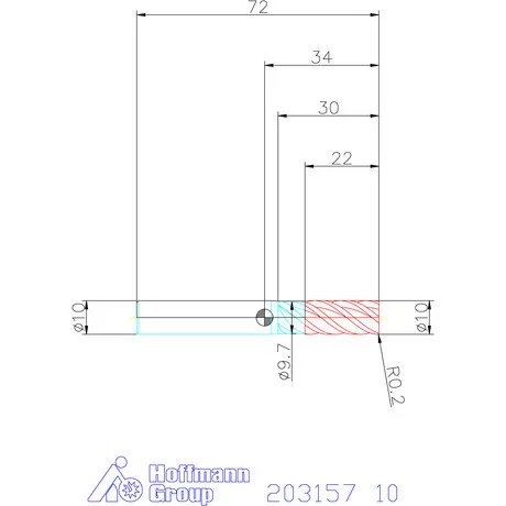 Garant Garant Master Titan VHM szármaró HPC / TPC 10 mm