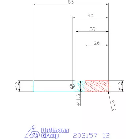 Garant Garant Master Titan VHM szármaró HPC / TPC 12 mm