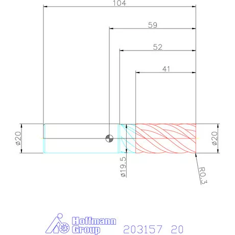 Garant Garant Master Titan VHM szármaró HPC / TPC 20 mm