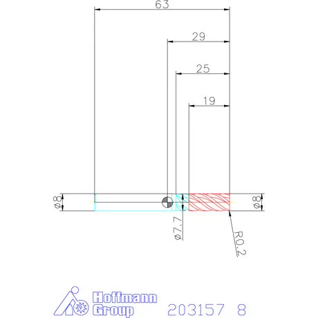 Garant Garant Master Titan VHM szármaró HPC / TPC 8 mm