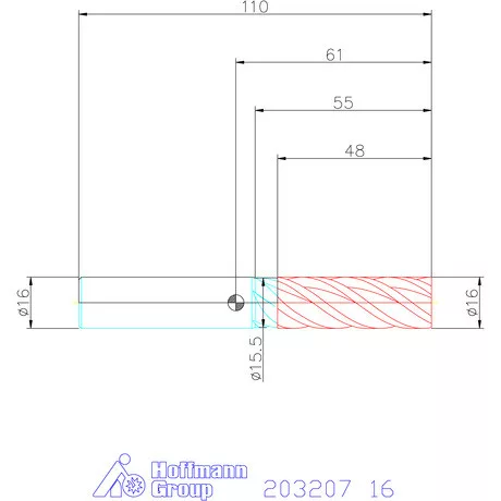 Garant Garant Master Alu VHM HPC maró HPC 16 mm