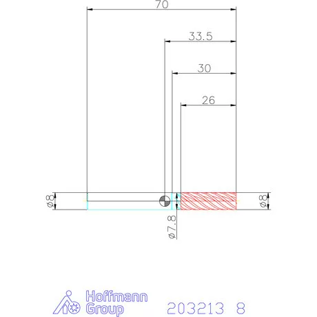 Garant Garant Master Alu VHM simító maró HPC 8 mm