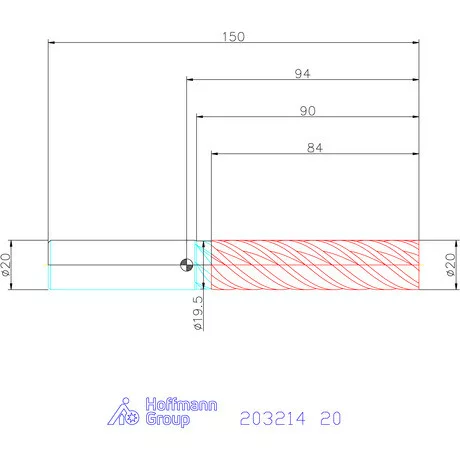 Garant Garant Master Alu VHM simító maró HPC 20 mm