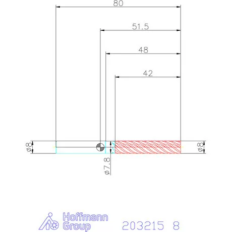 Garant Garant Master Alu VHM simító maró HPC 8 mm