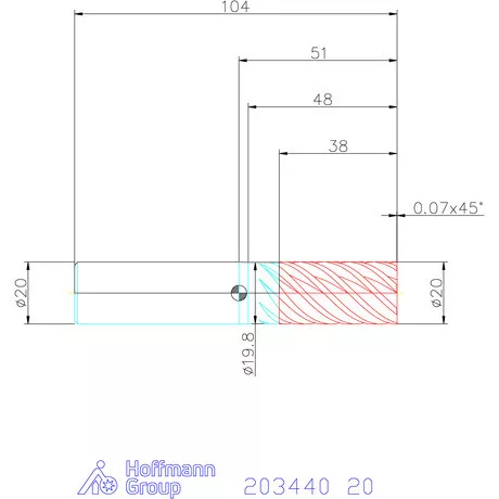 Garant VHM maró DIN 6535 HA 20 mm