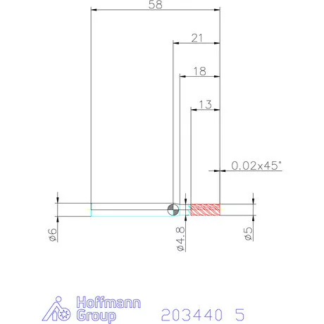 Garant VHM maró DIN 6535 HA 5 mm