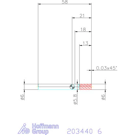Garant VHM maró DIN 6535 HA 6 mm