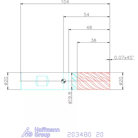 Garant VHM maró DIN 6535 HB 20 mm