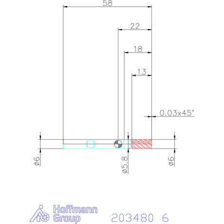Garant VHM maró DIN 6535 HB 6 mm