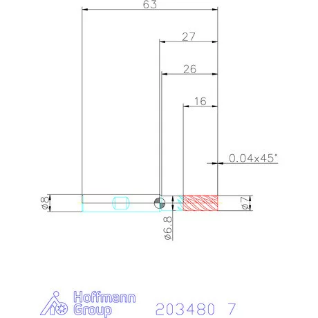 Garant VHM maró DIN 6535 HB 7 mm