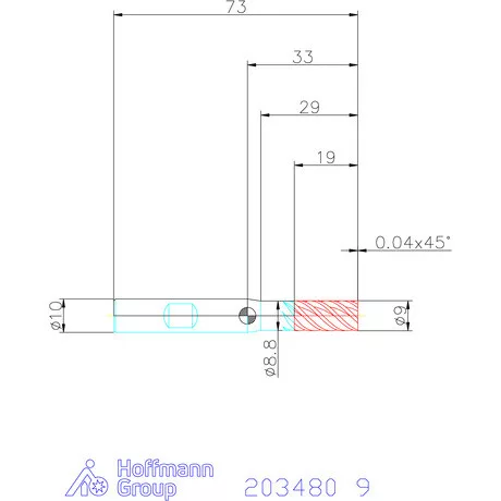 Garant VHM maró DIN 6535 HB 9 mm