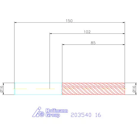 Garant VHM nagy pontosságú maró 16 mm