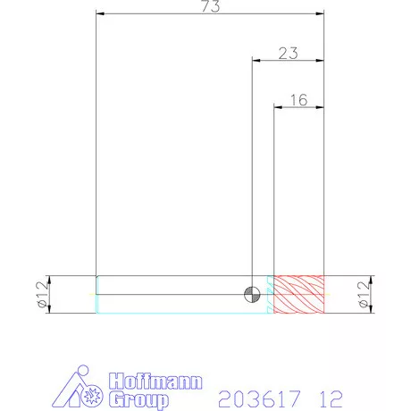 Holex VHM maró 12 mm