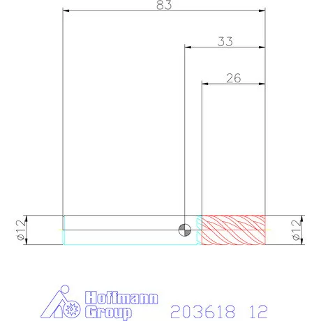 Holex VHM maró 12 mm