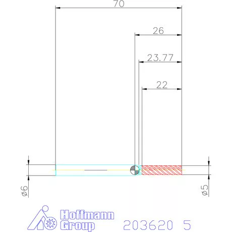 Holex VHM maró 5 mm
