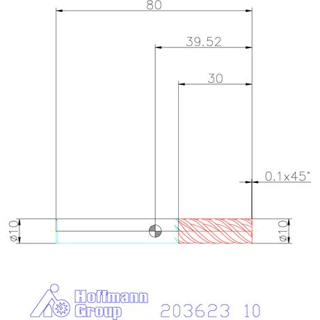 Holex Holex Pro Steel VHM simító maró HPC 10 mm