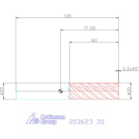 Holex Holex Pro Steel VHM simító maró HPC 20 mm