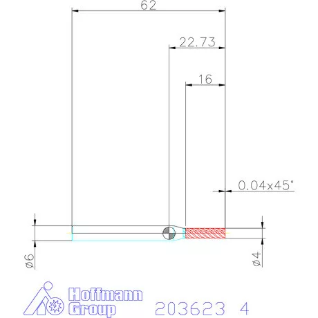 Holex Holex Pro Steel VHM simító maró HPC 4 mm