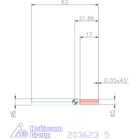 Holex Holex Pro Steel VHM simító maró HPC 5 mm