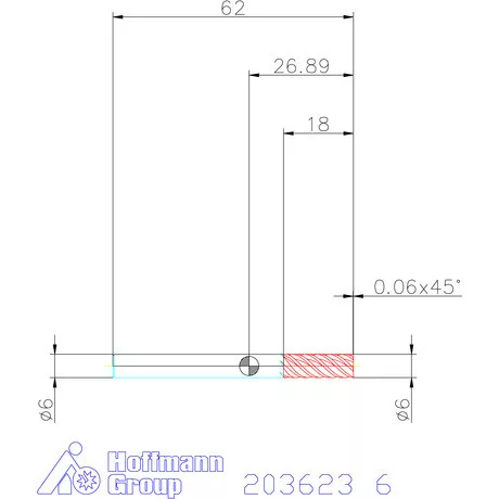 Holex Holex Pro Steel VHM simító maró HPC 6 mm