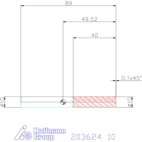 Holex Holex Pro Steel VHM simító maró HPC 10 mm