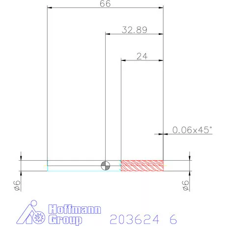 Holex Holex Pro Steel VHM simító maró HPC 6 mm