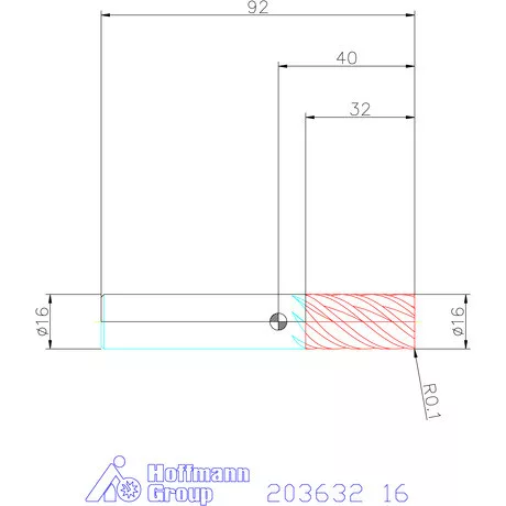 Garant Garant Master Titan VHM simító maró HPC 16 mm