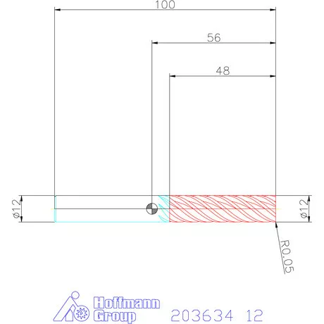 Garant Garant Master Titan VHM simító maró HPC 12 mm