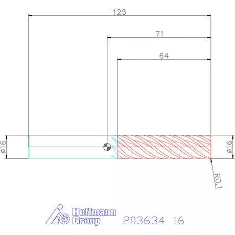 Garant Garant Master Titan VHM simító maró HPC 16 mm