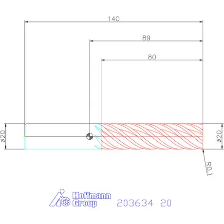 Garant Garant Master Titan VHM simító maró HPC 20 mm