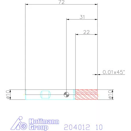 Garant Garant Master Steel VHM simítómaró HPC 10 mm
