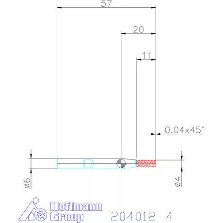 Garant Garant Master Steel VHM simítómaró HPC 4 mm