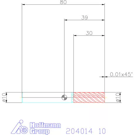 Garant Garant Master Steel VHM simító maró HPC 10 mm