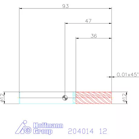 Garant Garant Master Steel VHM simító maró HPC 12 mm