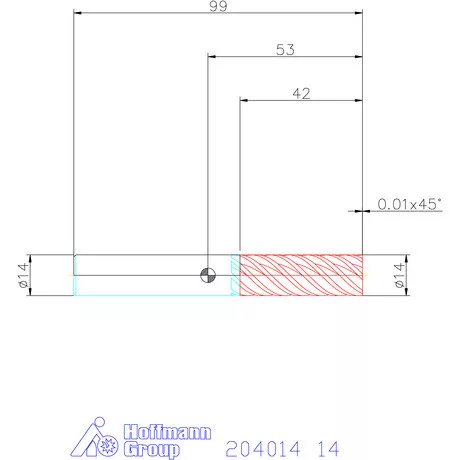 Garant Garant Master Steel VHM simító maró HPC 14 mm