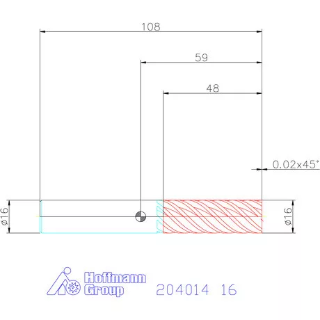 Garant Garant Master Steel VHM simító maró HPC 16 mm