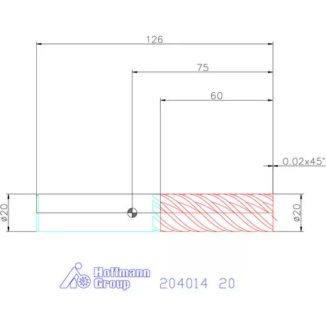 Garant Garant Master Steel VHM simító maró HPC 20 mm