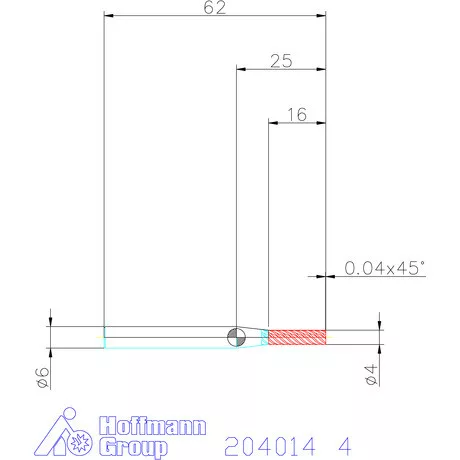Garant Garant Master Steel VHM simító maró HPC 4 mm