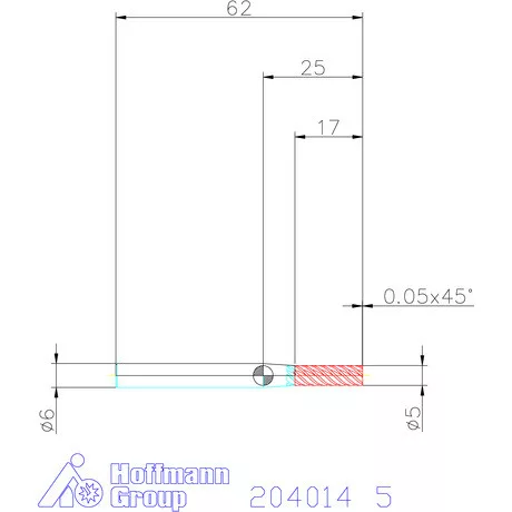 Garant Garant Master Steel VHM simító maró HPC 5 mm