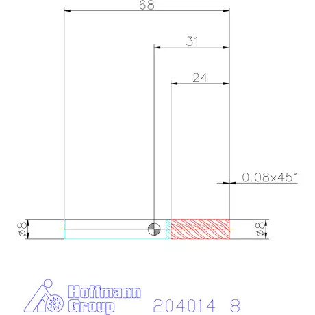 Garant Garant Master Steel VHM simító maró HPC 8 mm
