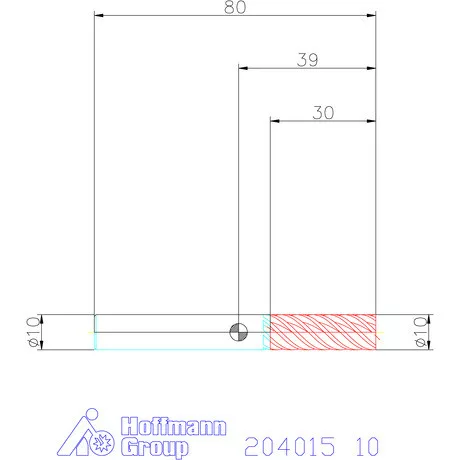 Garant Garant Master Steel VHM simító maró HPC 10 mm