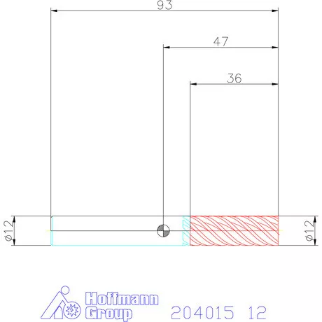 Garant Garant Master Steel VHM simító maró HPC 12 mm